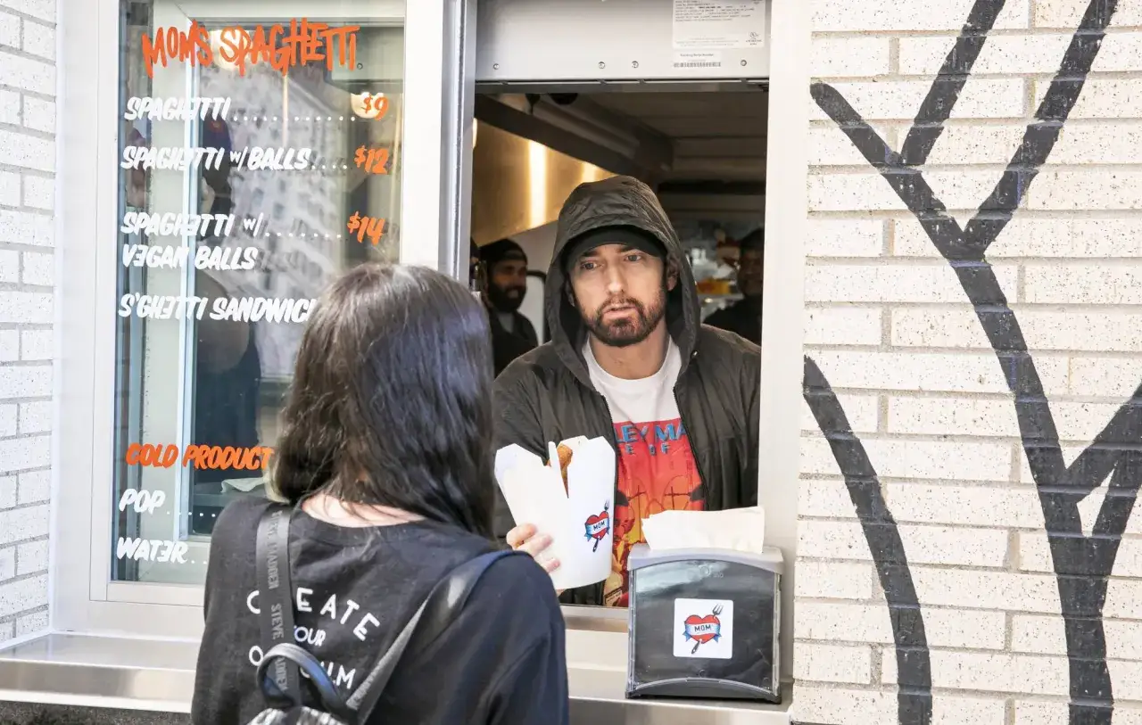 Eminem Mom's Spaghetti pop-up