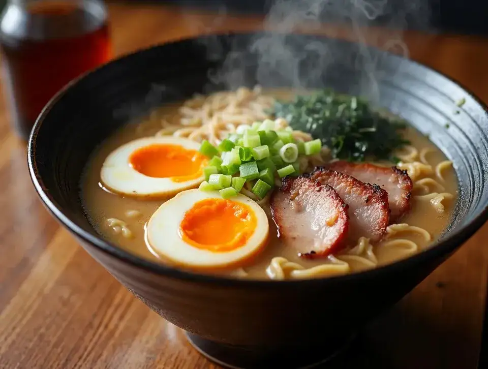 gotujący się bulion ramen, domowy bulion tonkotsu
