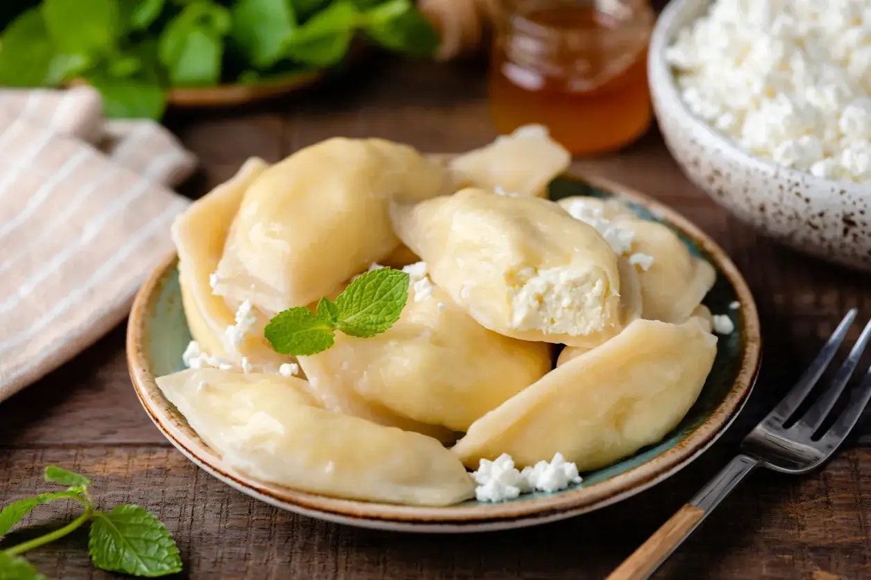 Wytrawne pierogi z twarogiem