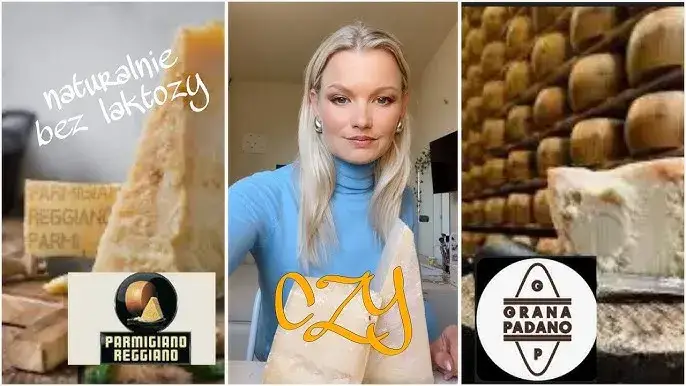 Por&oacute;wnanie ser&oacute;w Grana Padano i Parmigiano Reggiano
